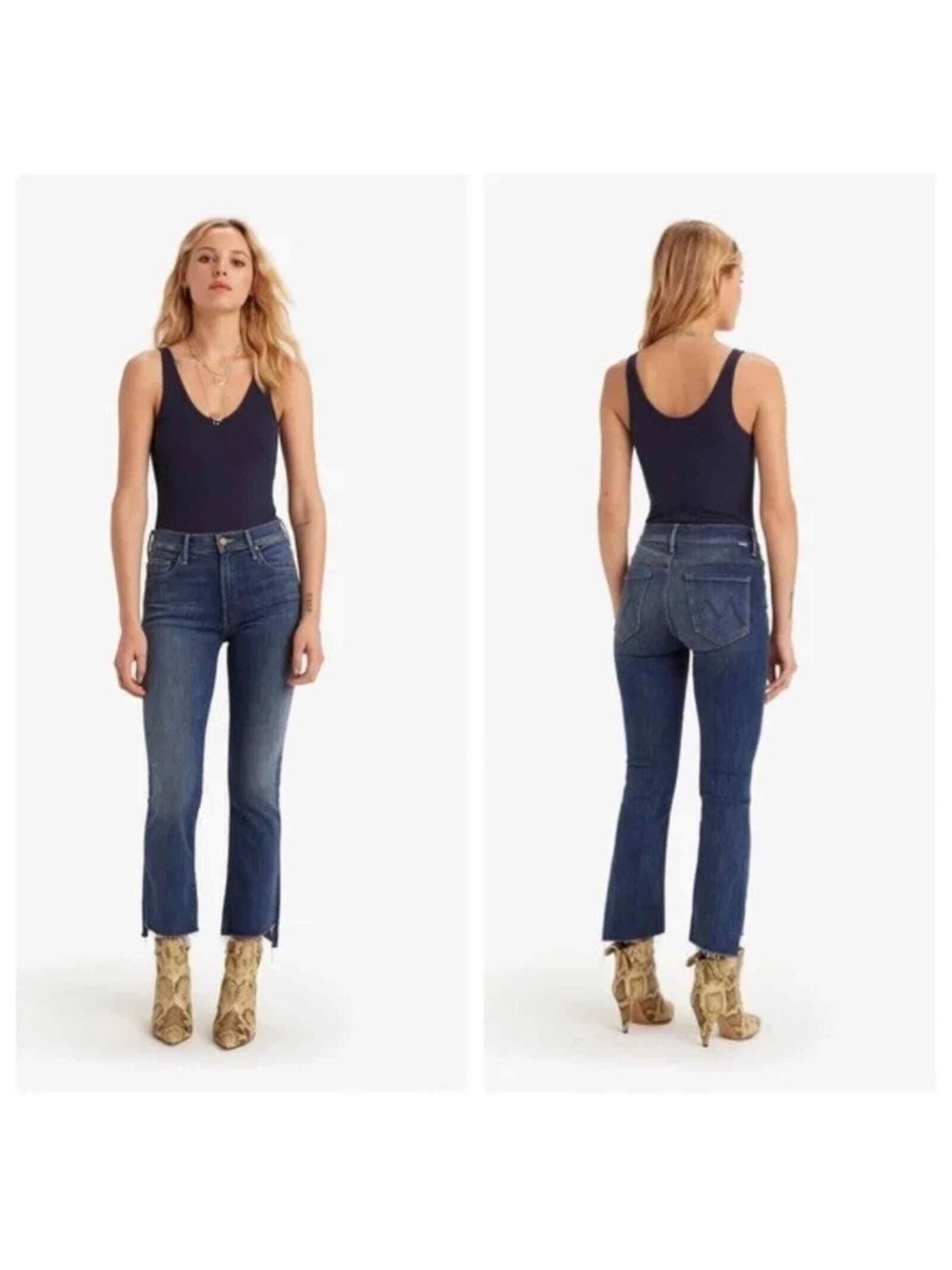 Mother the crop step fray wash not rough enough size 27